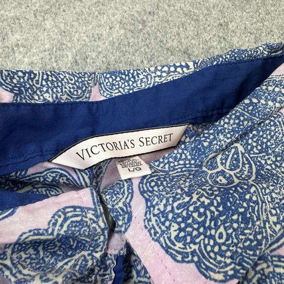 Victoria's Secret Mayfair COTTON MODAL Floral Pink Pajamas Matching Set Large - Picture 13 of 15